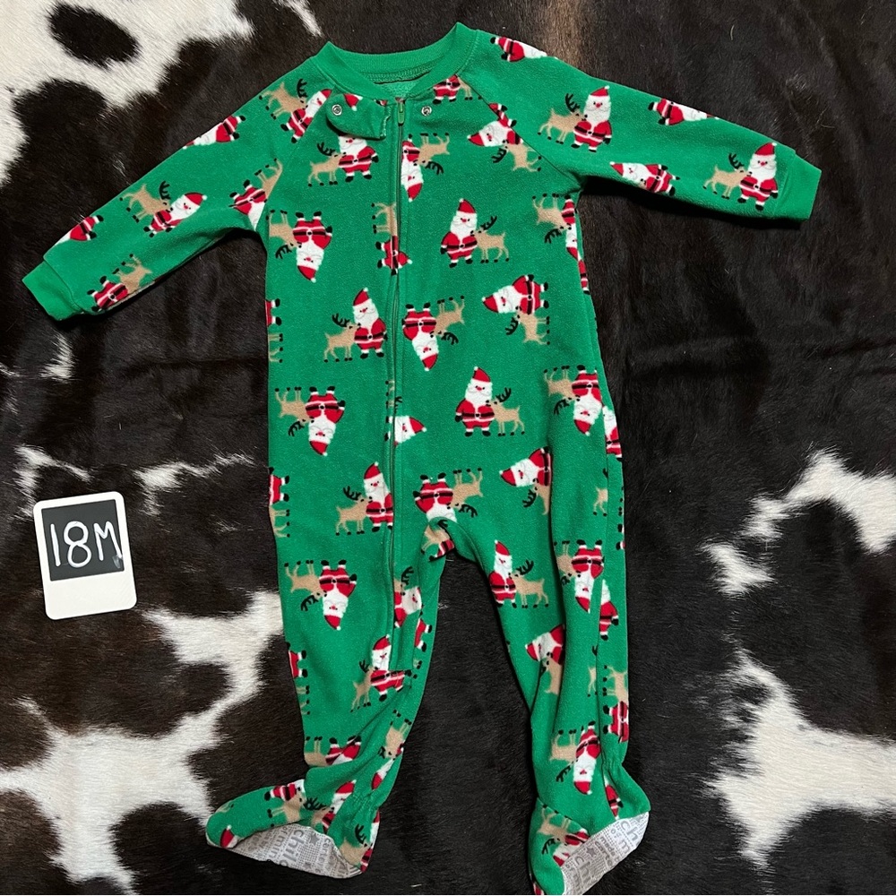 Santa Carters- Footies fleece